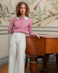 Chemise La Vallière Bordeaux