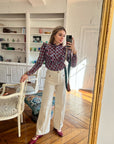 Thelma Shirt - Blue & Red